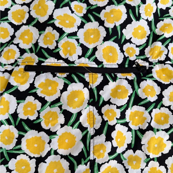NEW DVF x Target Nylon Packable Hooded Vest Women Medium Poppy‎ Floral Full Zip - Picture 5 of 8